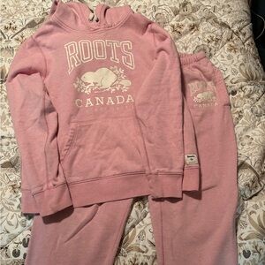 Roots Pink Matching Tracksuit